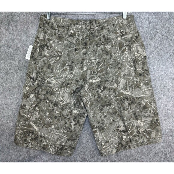 Arizona Women’s Camo Denim Jort Low Rise Baggy Shorts Y2K Size 12 - Picture 4 of 8